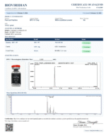 peptide COA certificate of analysis example