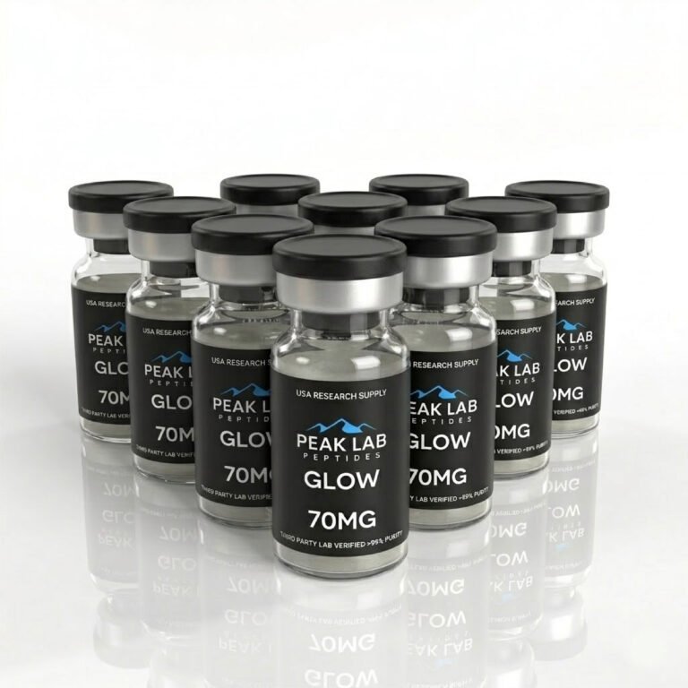 GLOW Blend 70mg (GHK-Cu 50mg, BPC-157 10mg, TB-500 10mg)10 vial kit